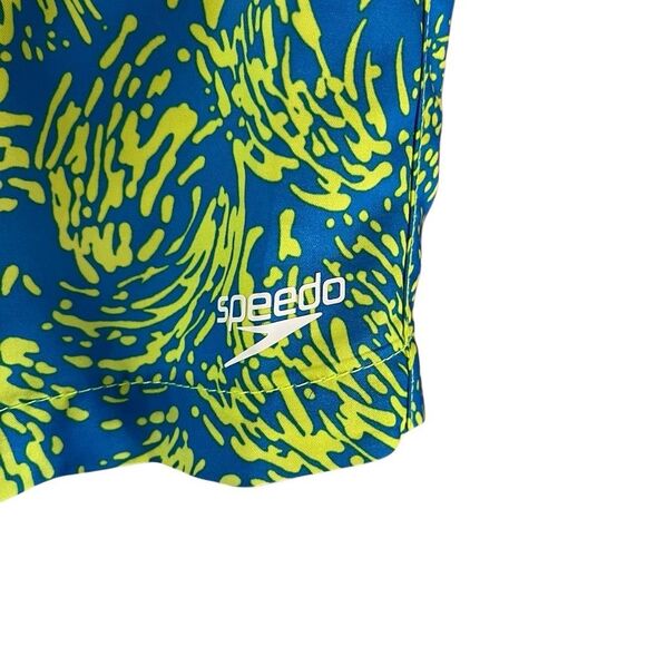 Speedo Swim Trunks Shorts Size Medium Elastic Drawstring Waist Lined Pockets - Picture 2 of 6